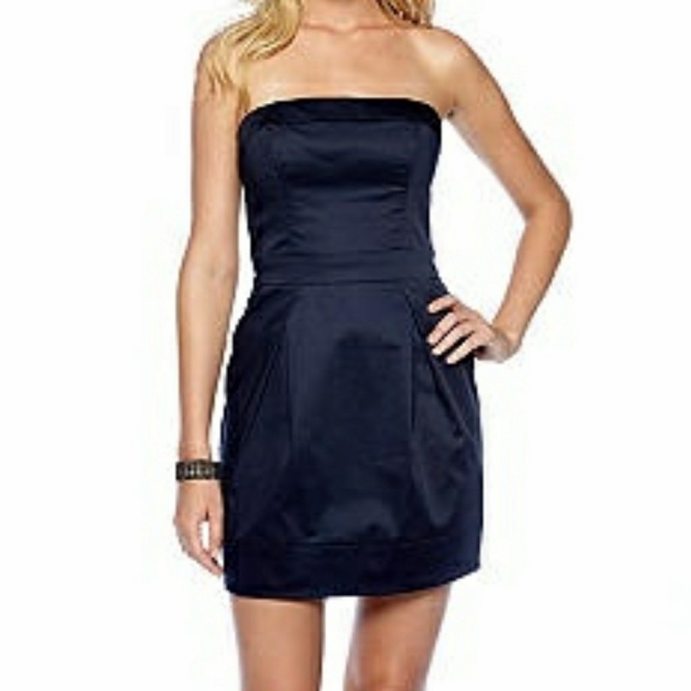 French Connection black strapless dress, sz 6